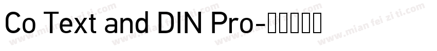 Co Text and DIN Pro字体转换